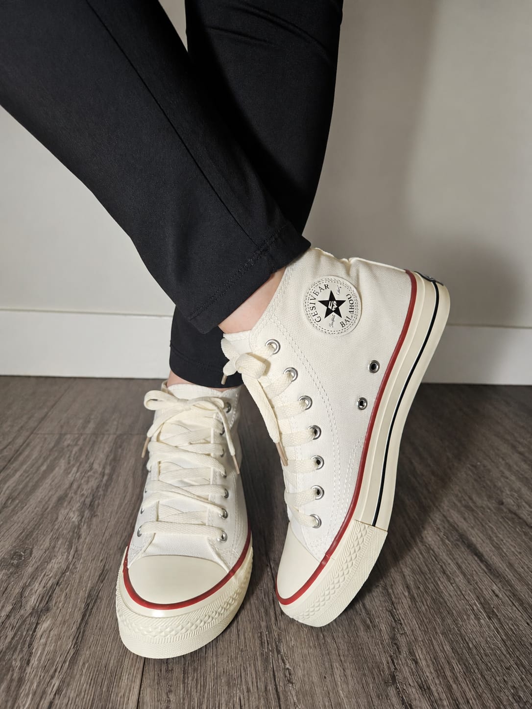 Unisex High‑Top Canvas Sneakers